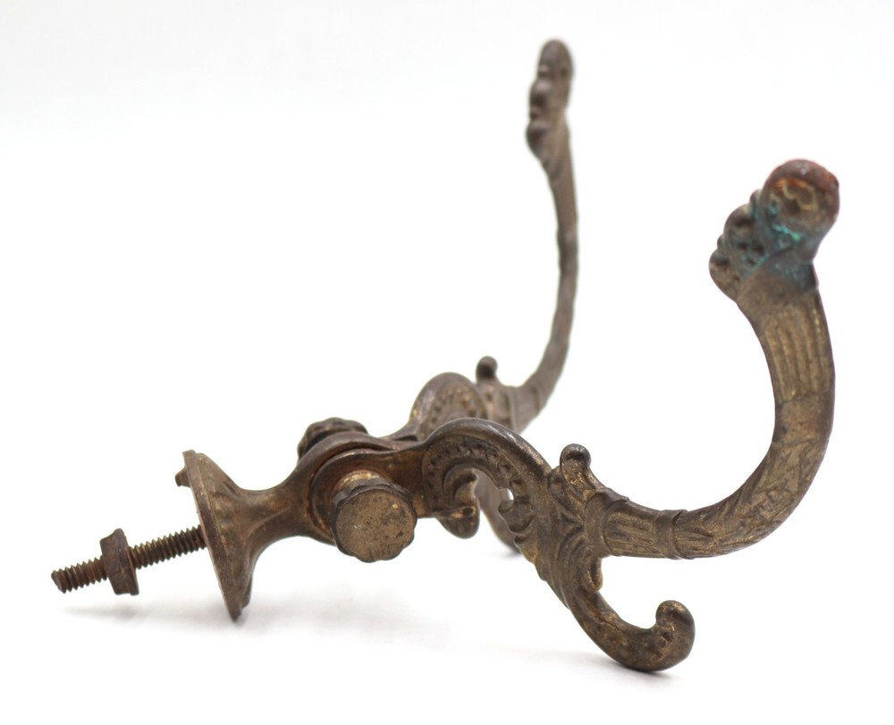 Cast Iron Antique Beaded Victorian Hall Tree Hook