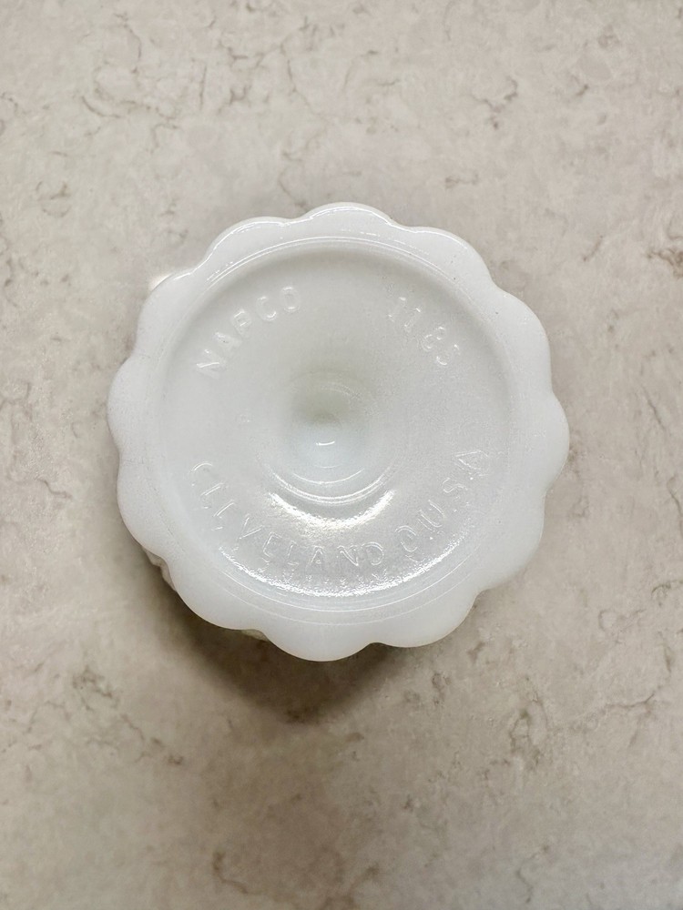 NAPCO #1185, MILK GLASS COMPOTE