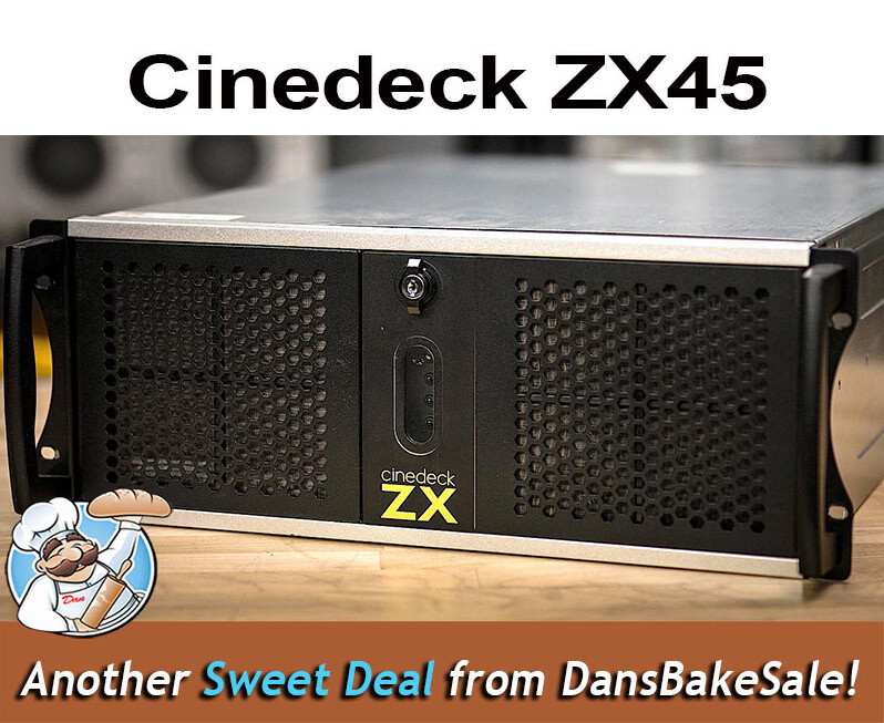 Cinedeck ZX45 4-Channel Media Ingest & Encoding Server with GPU Upgrade & Case