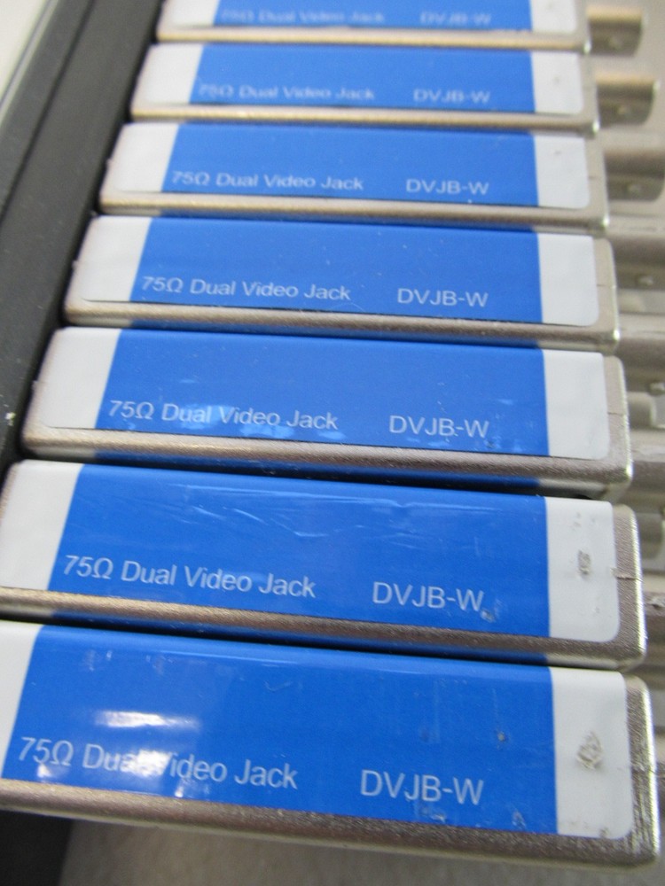 Bittree 1U NORMALED VIDEO PATCH PANEL With DVJB-W modules