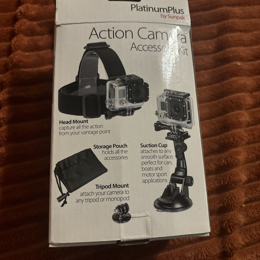 Sunpak-PlatinumPlus Action Camera Accessory Mount Kit/ Black/ Action