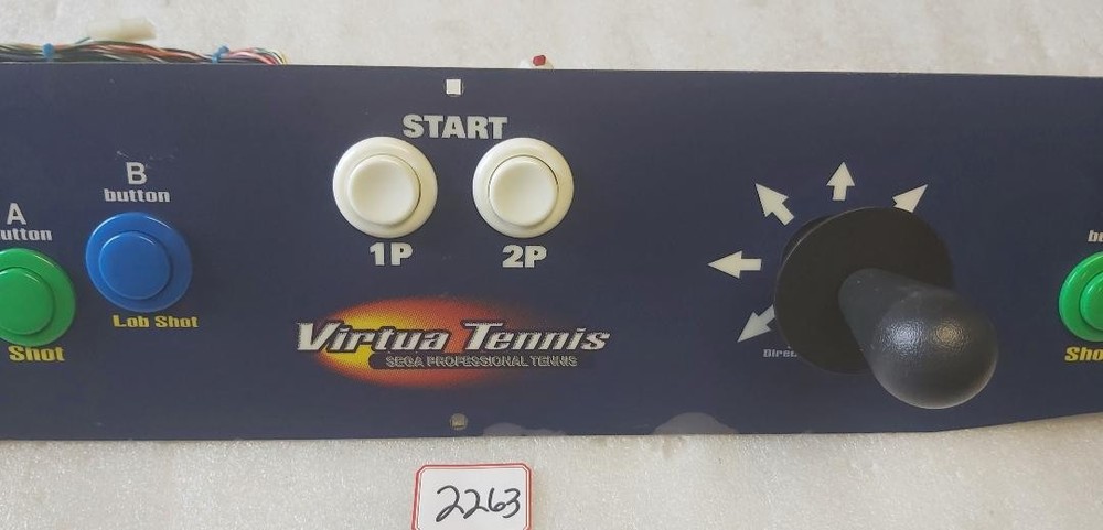 SEGA VIRTUA TENNIS Arcade Game CONTROL PANEL Assembly (2263)