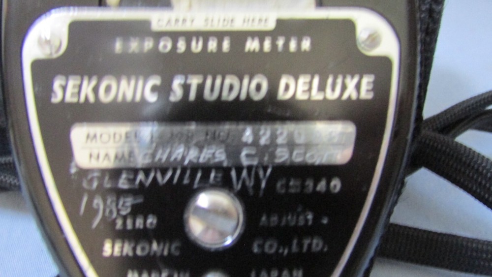 Sekonic Studio Deluxe Model L-398 Exposure light Meter #021154 (UNTESTED)