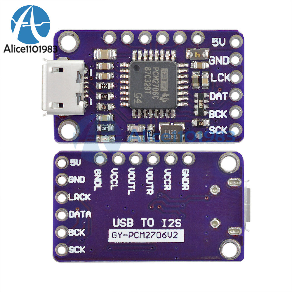 USB TO I2S IIS PCM2706 Gesture Recognition Sensor Decoder Connector Module