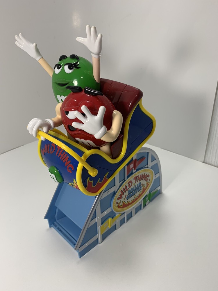 Mars M&M's Wild Thing Roller Coaster Candy Dispenser Red & Green M&M’s