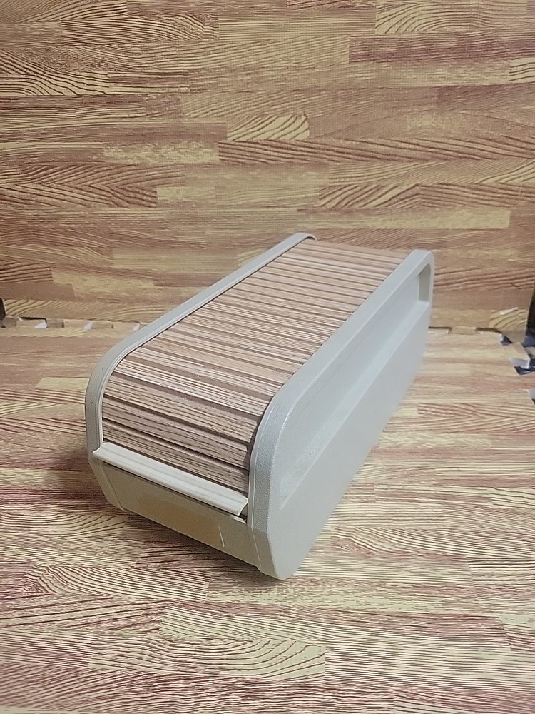 Microcomputer Accessories Plastic Roll Top 5.25” Disc Keeper Storage No Key