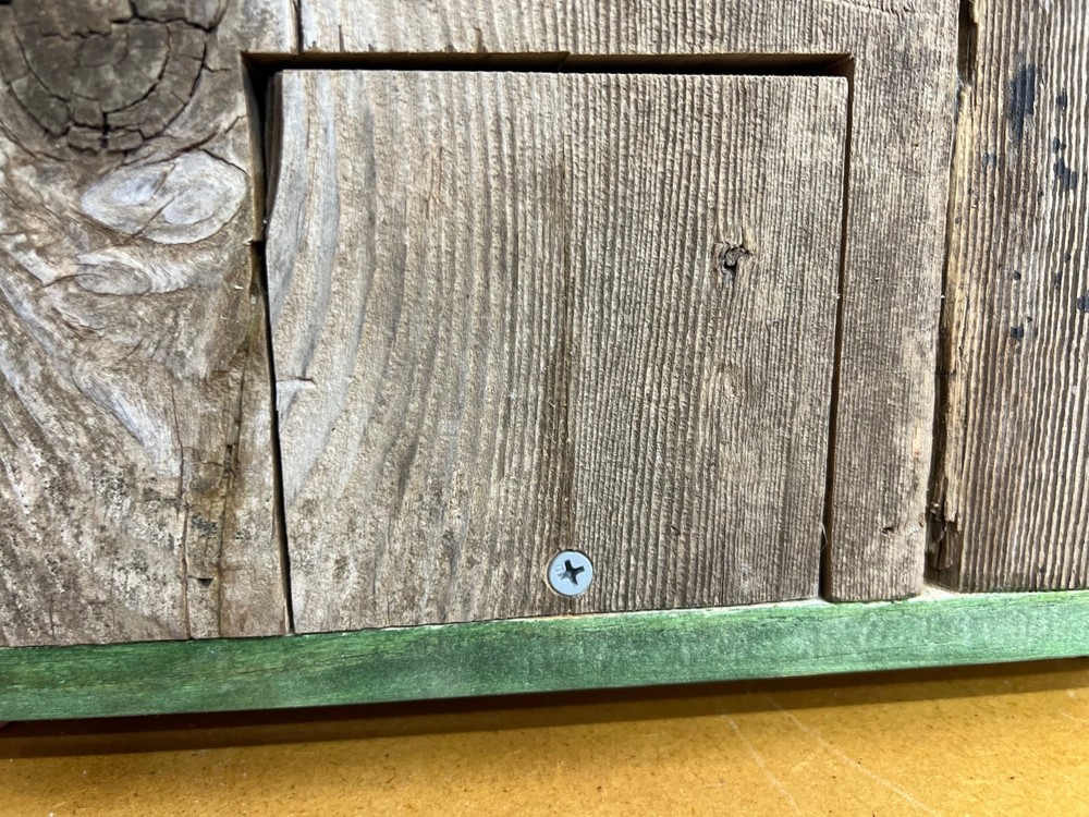 Handcrafted Rustic Barn Birdhouse with Tractor