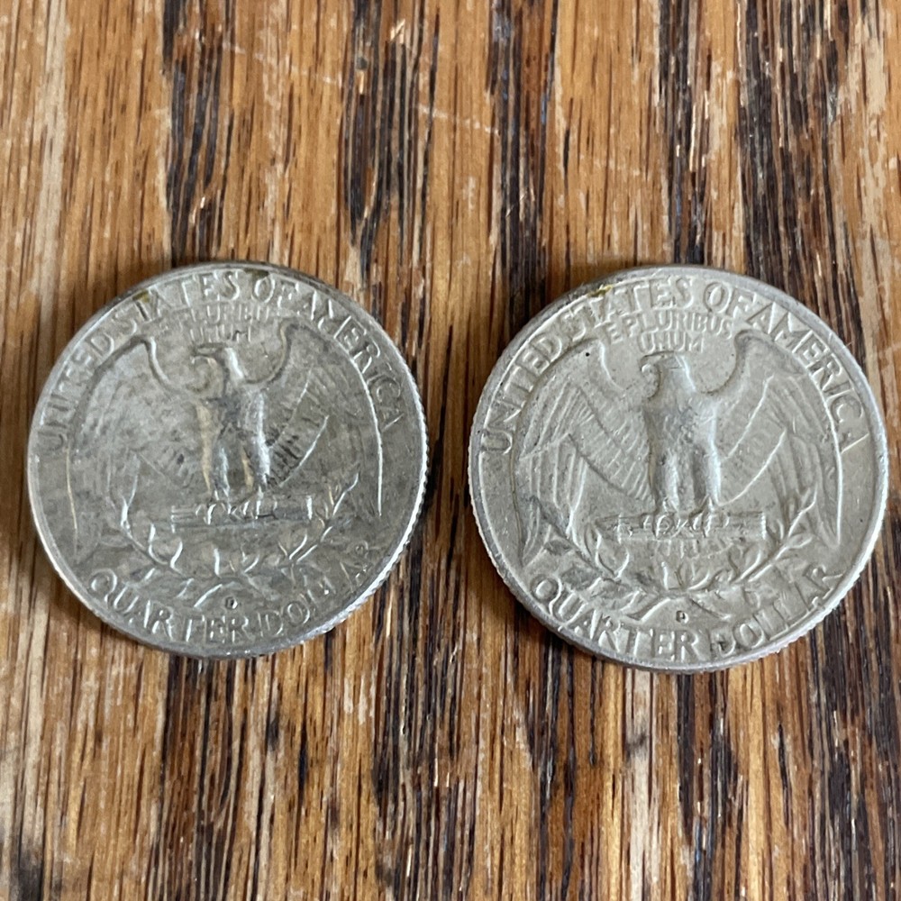 1963-D Washington quarter (2 count)
