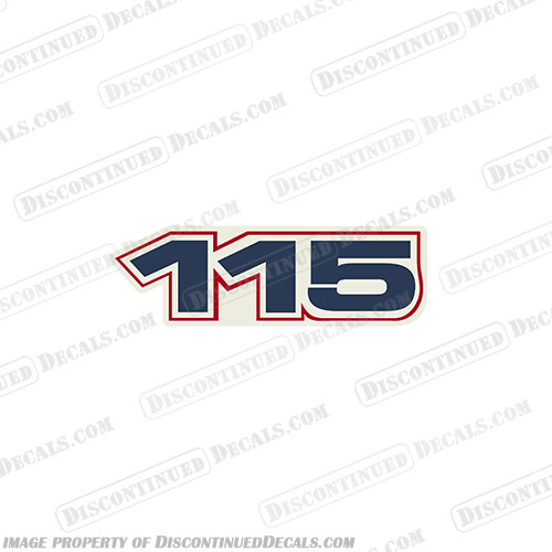 Fits Evinrude Single "115" E-Tec Decal