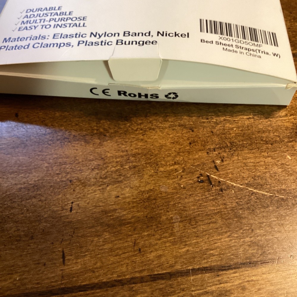 Bed Sheet Fasteners - Tour Ray - White- New  Open Box