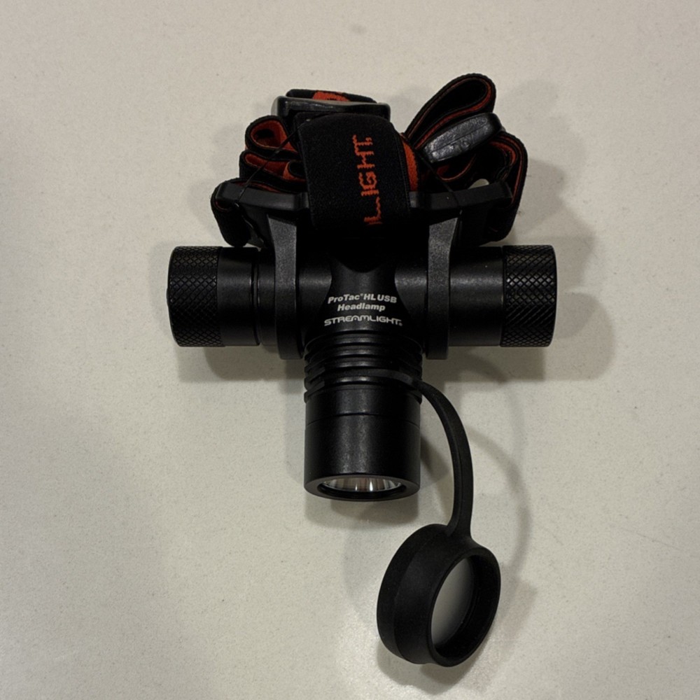Streamlight ProTac HL USB Black Adjustable Headlamp with Strap & Cover