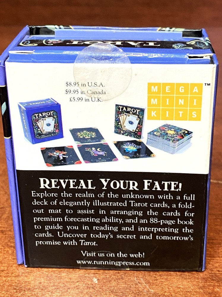 TAROT The Complete Kit - Running Press MEGA MINI KITS - 78 Card Set & Book / Box