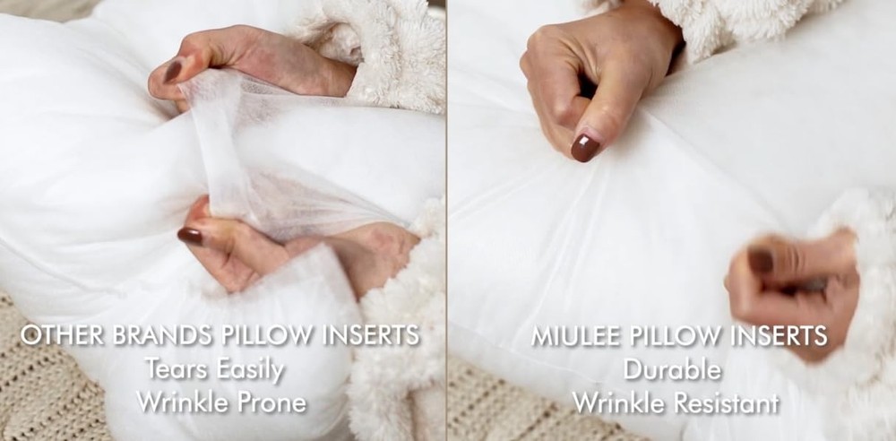 MIULEE Pillow Insert 26X26 Inch, Decorative Square Throw Pillow Inserts, Premium