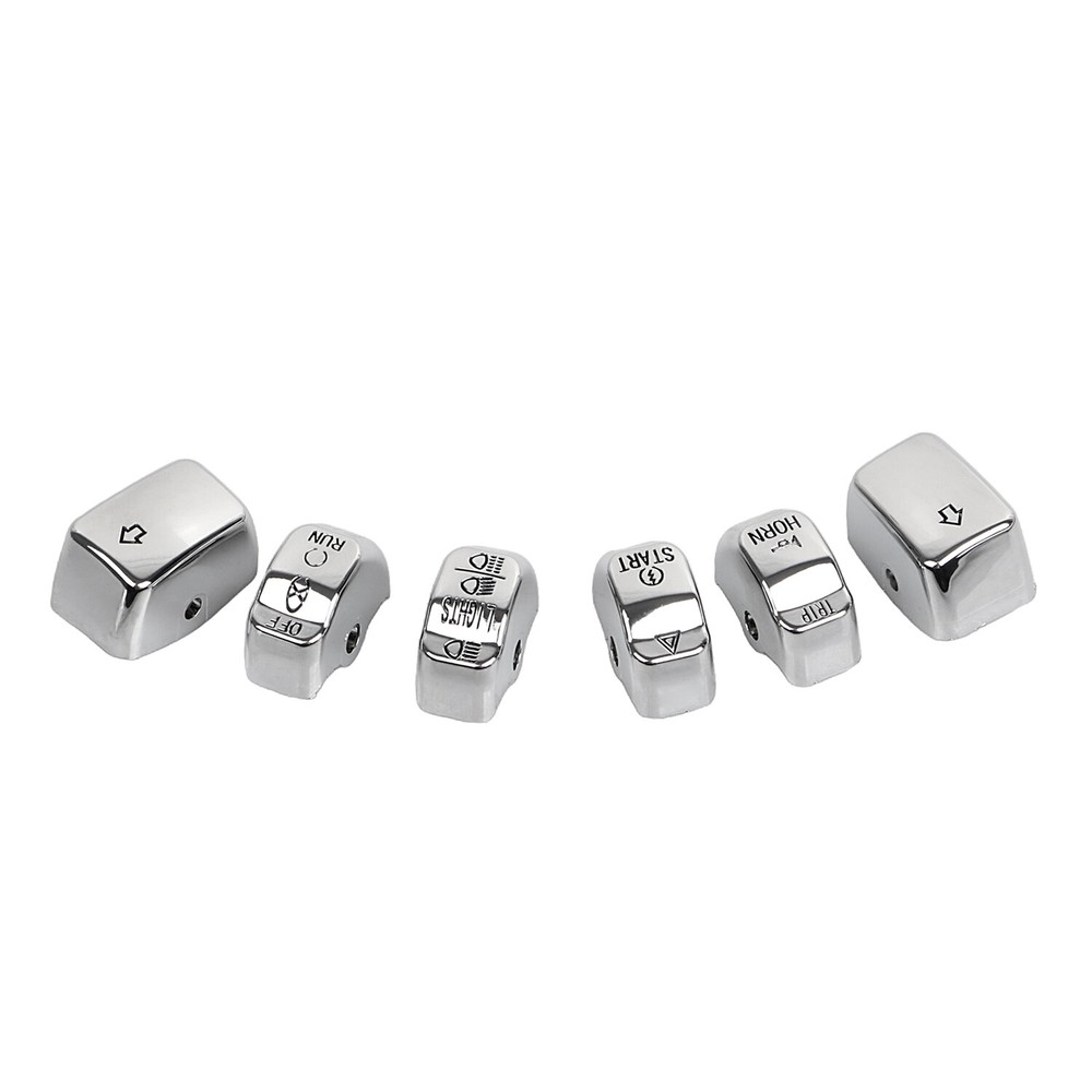 Hand Control Switch Cap Button Kit For Harley Dyna 12-17 Low Rider Fat Bob FXDF