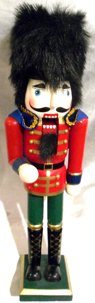 CHRISTMAS HOLIDAY WOODEN NUTCRACKER 14"