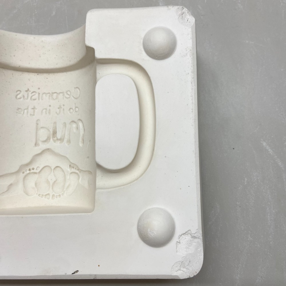 Ceramic Slip Casting Mold Embossed Ceramicists Mug #5004