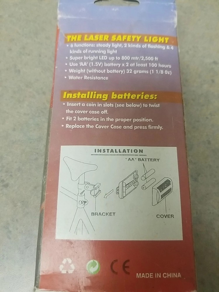 Laser Safety light!! Works NEW