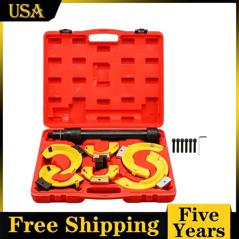 Macpherson Strut Coil Spring Compressor Interchangeable Fork Extractor Tool 14pc