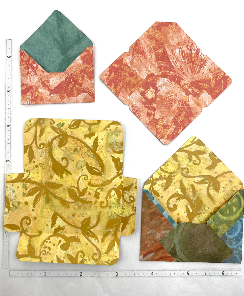 Die Cuts Mini Envelope Foldables Assortment 16 Pieces Double Sided Paper Mix