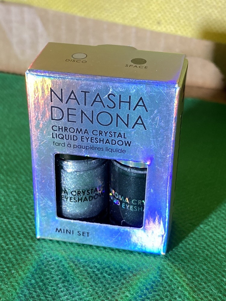 Natasha Denona Chroma Crystal Liquid Eyeshadow Mini Set 🦋 Disco & Space NIB