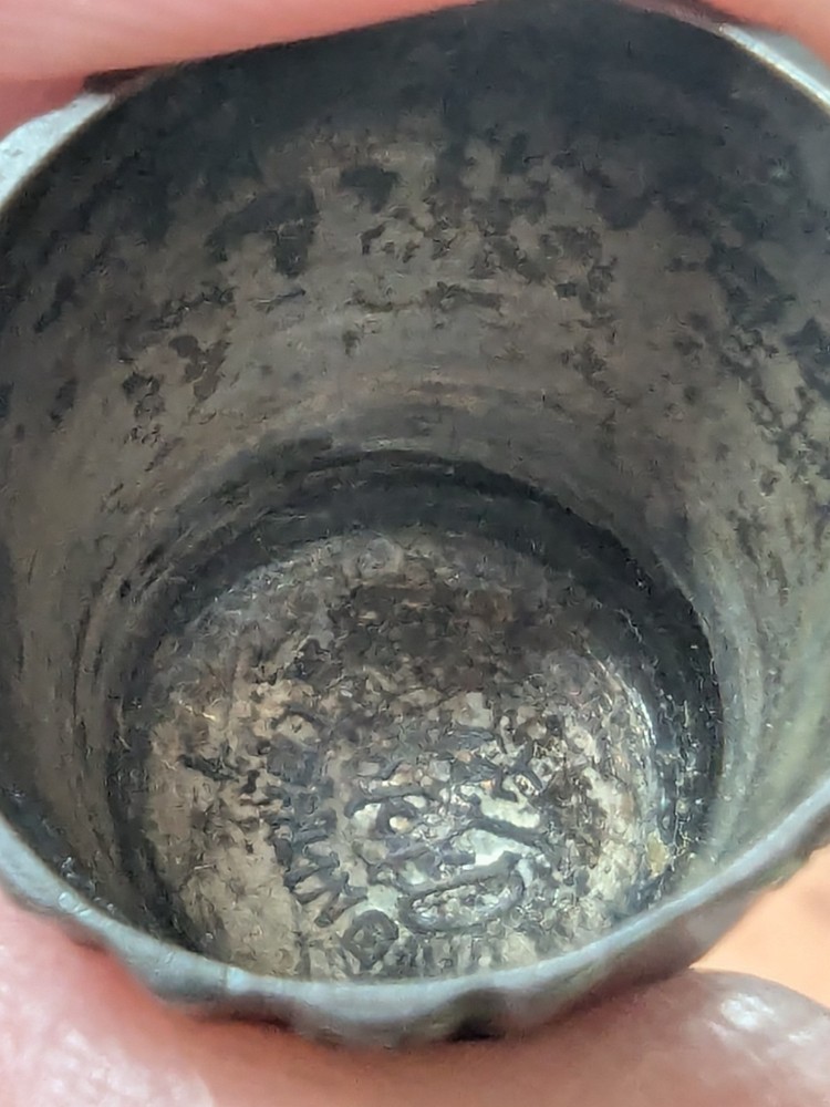 Vintage Sterling Silver Sewing Thimble Size 9