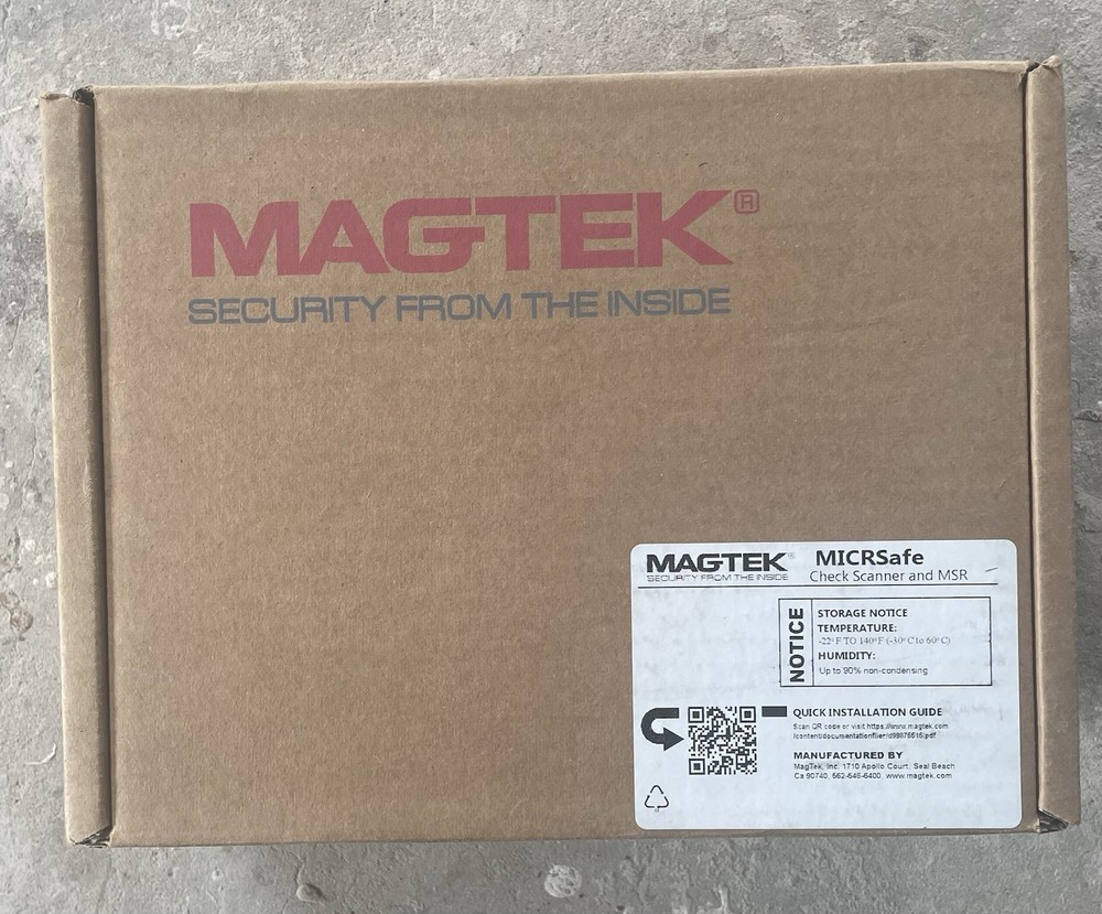 Magtek MICRSafe USB Check Scanner and MSR Reader