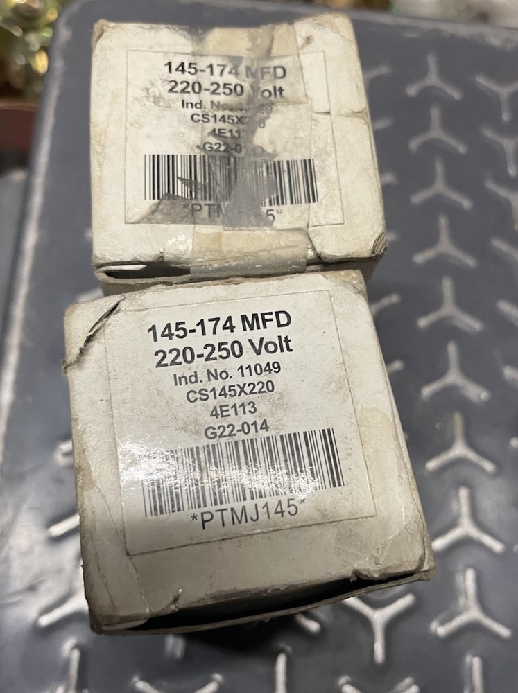 (2) 145-174 MFD Capacitors