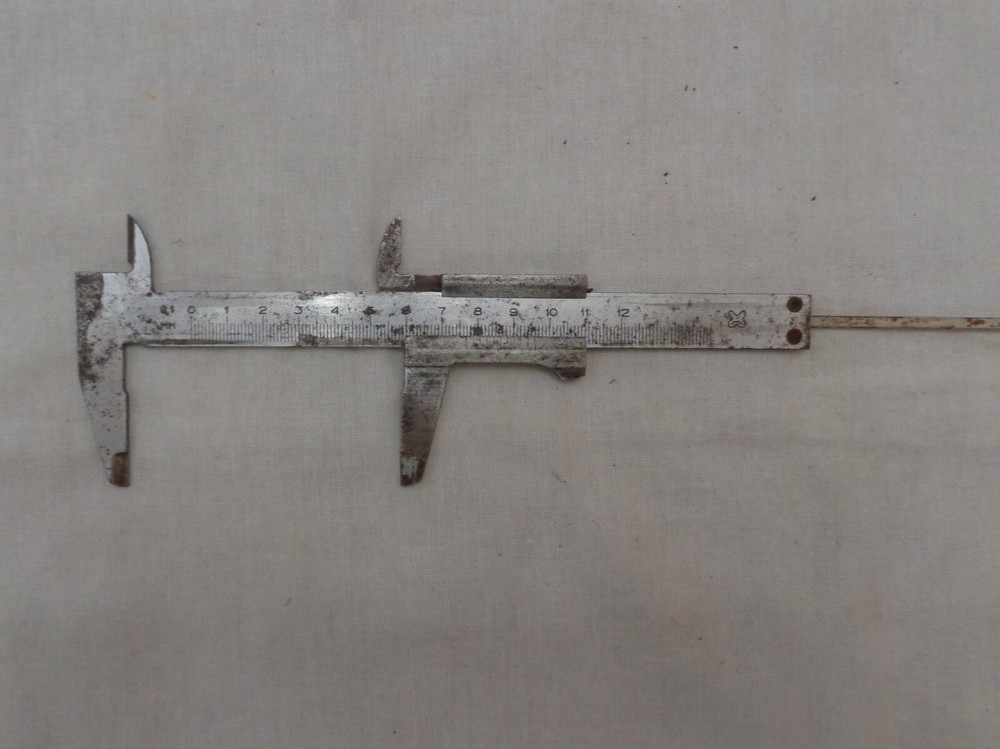 Vernier Caliper Vtg Soviet Precision Measuring Tool Micrometer Slide Ruler USSR