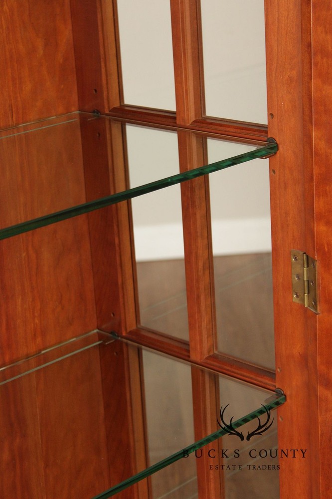 Stickley Mission Collection Cherry Lighted Display Cabinet