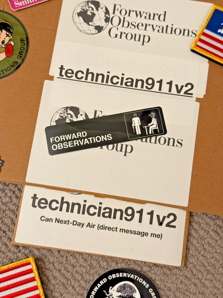 Forward Observations Group Sticker The Office 4" x 1"