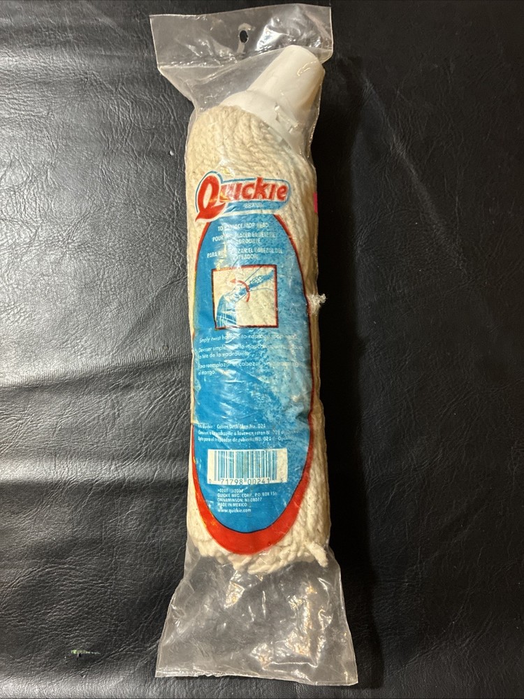 1 Quickie Cotton Deck Mop Refill # 0241 SEALED