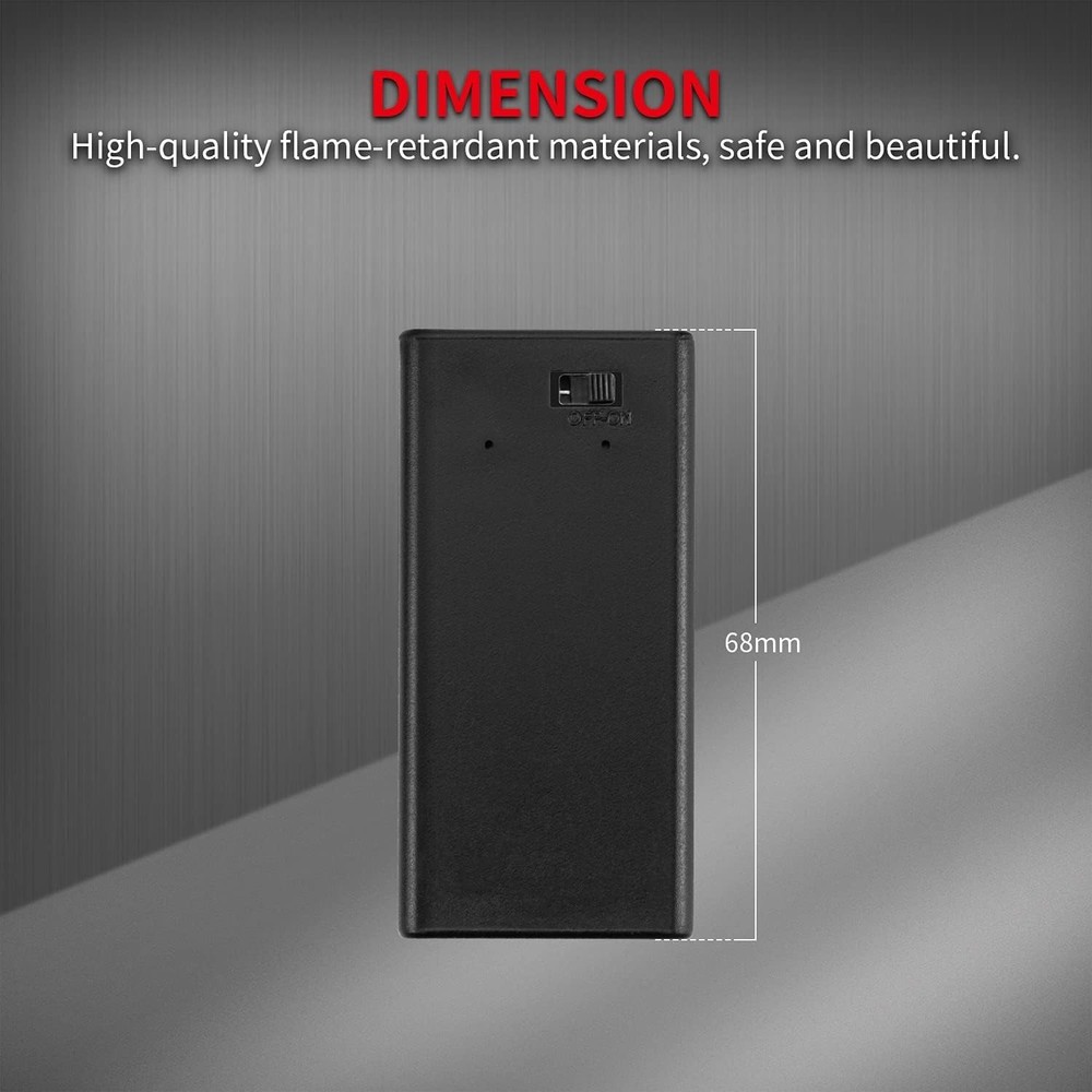 3-Pack 9V Battery Holder with ON/OFF Switch for Easy Electronics Projects