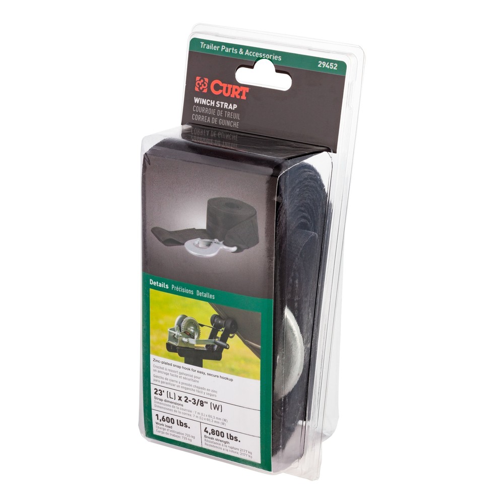 23' Winch Strap with Snap Hook (4,800 lbs.)