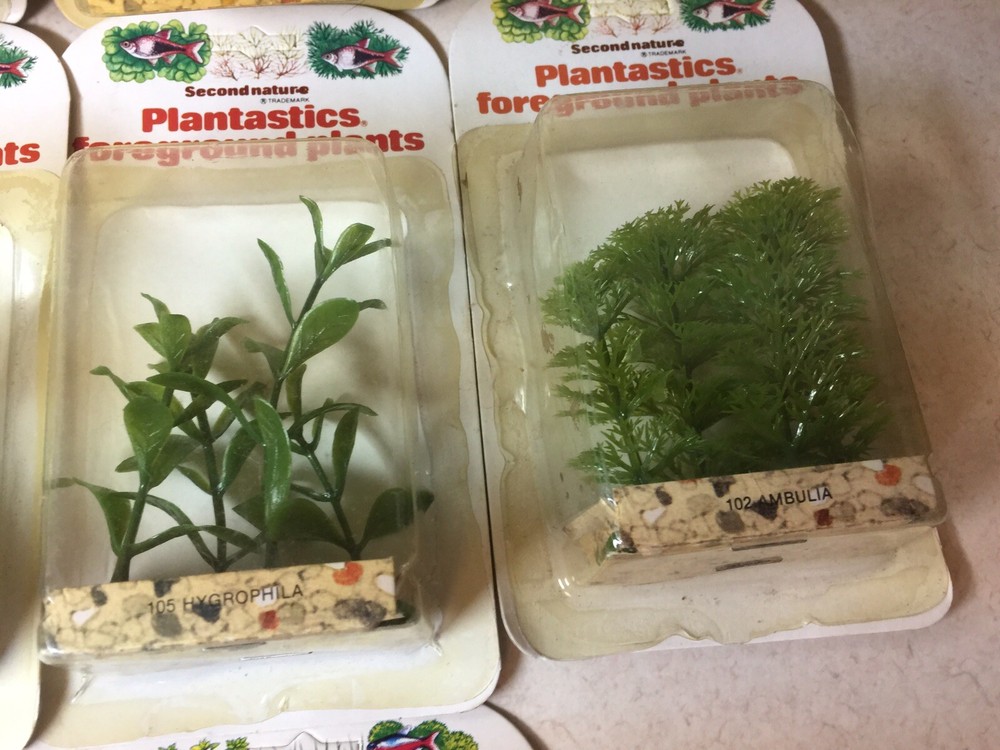 Second Nature Plastic Aquarium Plants 11 pieces