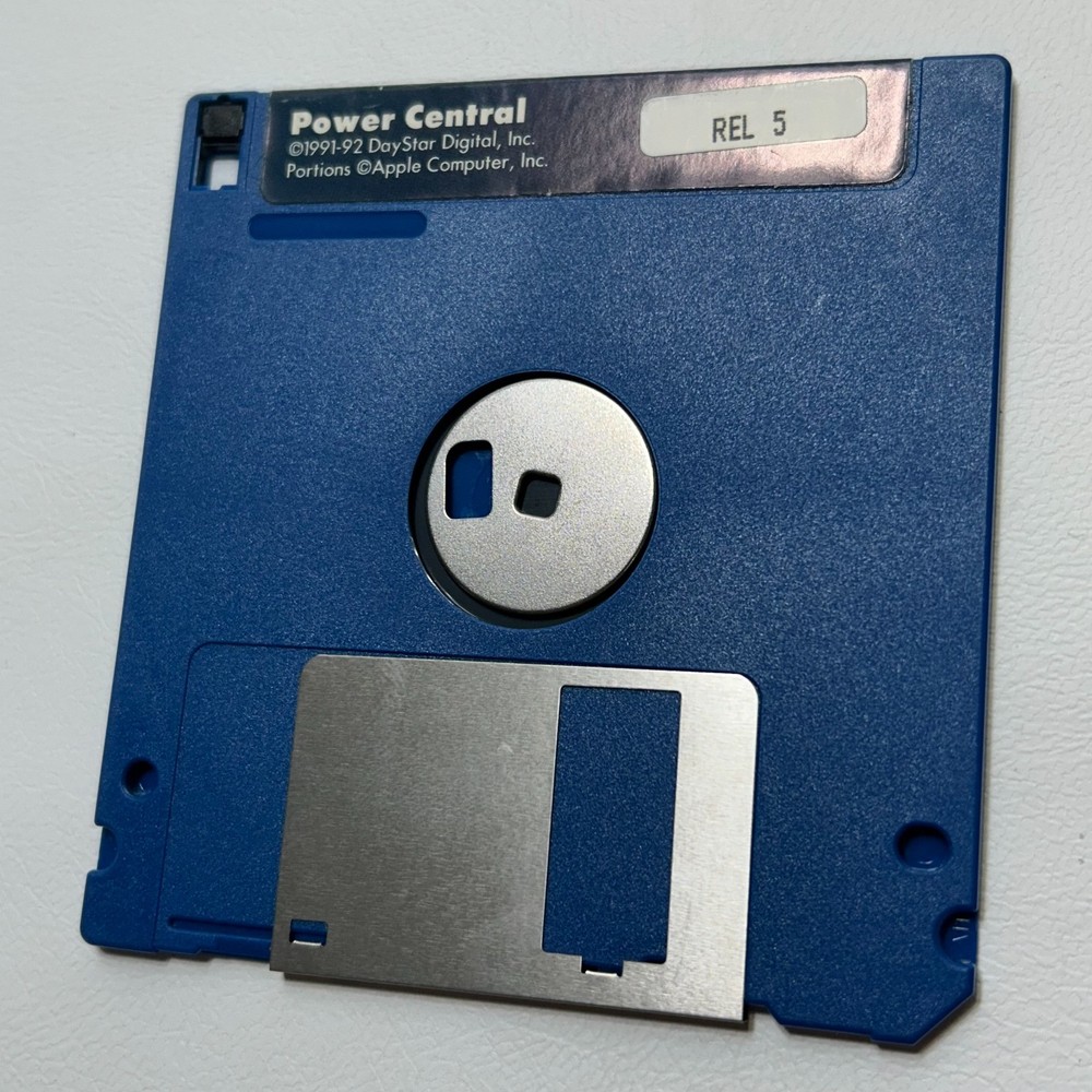 Vintage DayStar Power Central Macintosh Software Floppy Disk REL 5 (Untested)