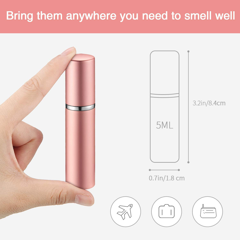 14 Pcs 5 Ml Travel Perfume Atomizer Mini Refillable Spray Perfume Bottle Portabl