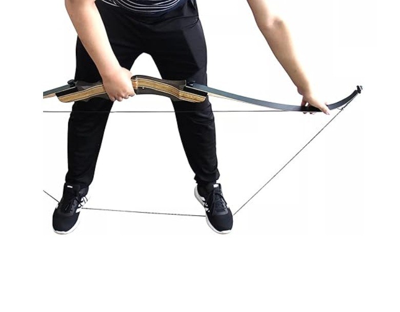 Recurve Bow Stringer, Finger Tab, and Forearm Guard Archery Accessories