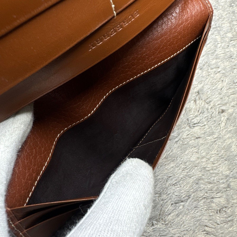 BURBERRY Long Wallet Leather Brown Inside Nova Check