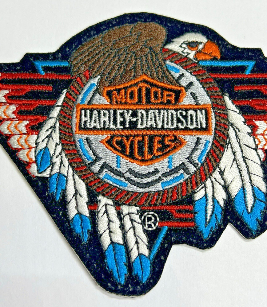 Authentic Vintage Harley-Davidson Wings Concho Feather Eagle Medium Patch Emblem