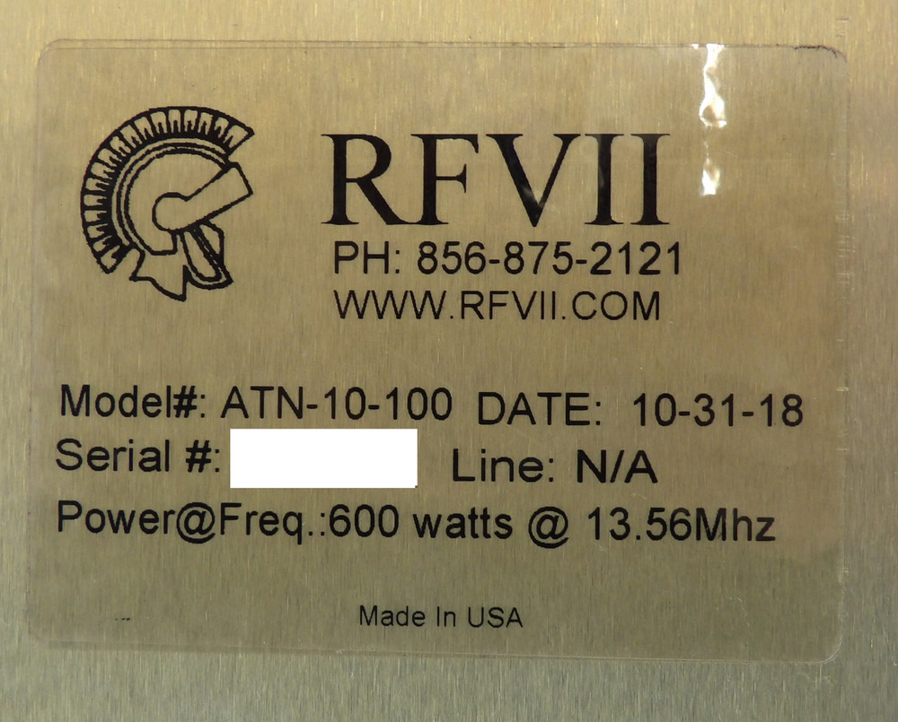 RFVII ATN-10-100 Match Tuner Controller Module Working Surplus
