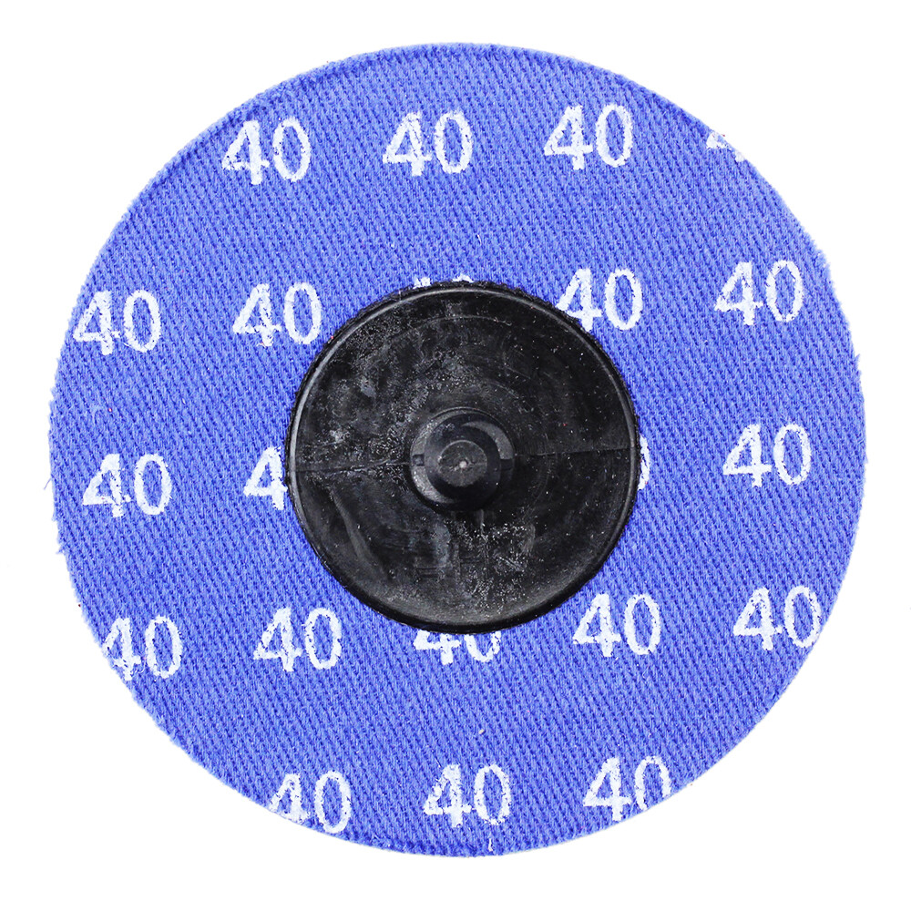 50 Pack - 3" A/O Quick Change Disc 40 Grit Black Hawk, Type R Roloc