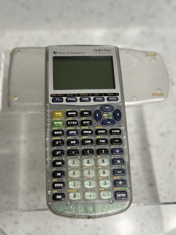 Texas Instruments TI-83 Plus Silver Edition Clear Graphing Calculator Working