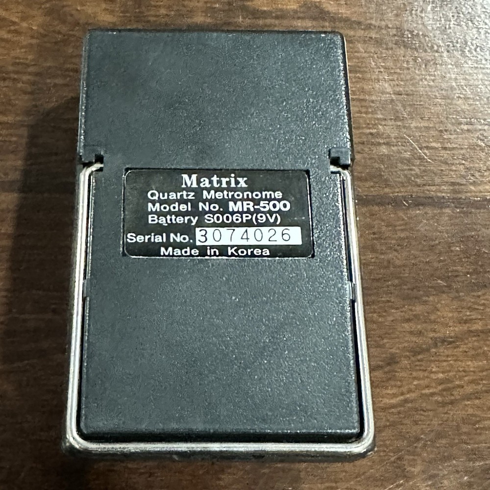 Matrix MR-500 Quartz Metronome (tested and working)