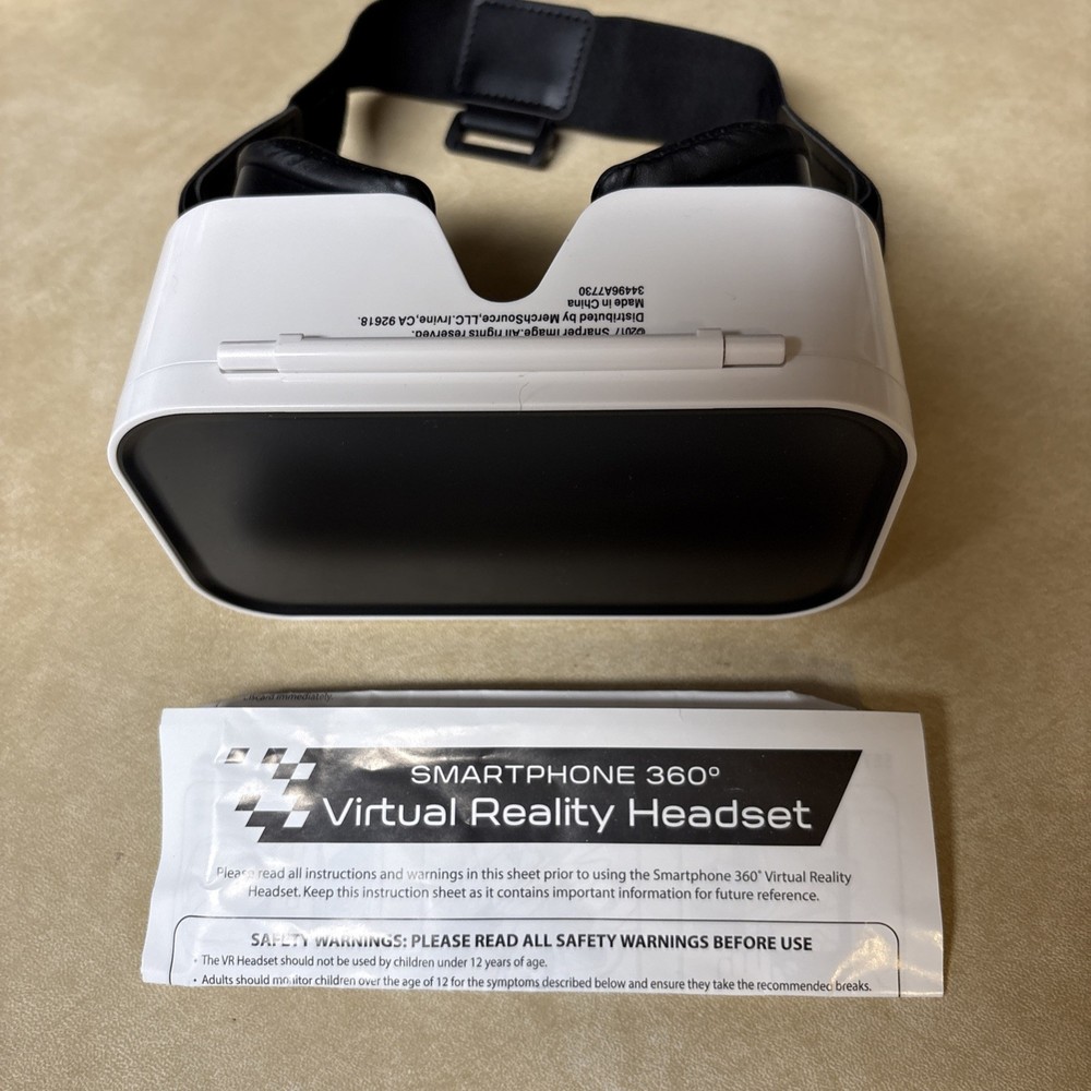 SHARPER IMAGE 2017 VIRTUAL REALITY HEADSET WIRELESS GEAR FOR IPHONE /ANDROID 10S
