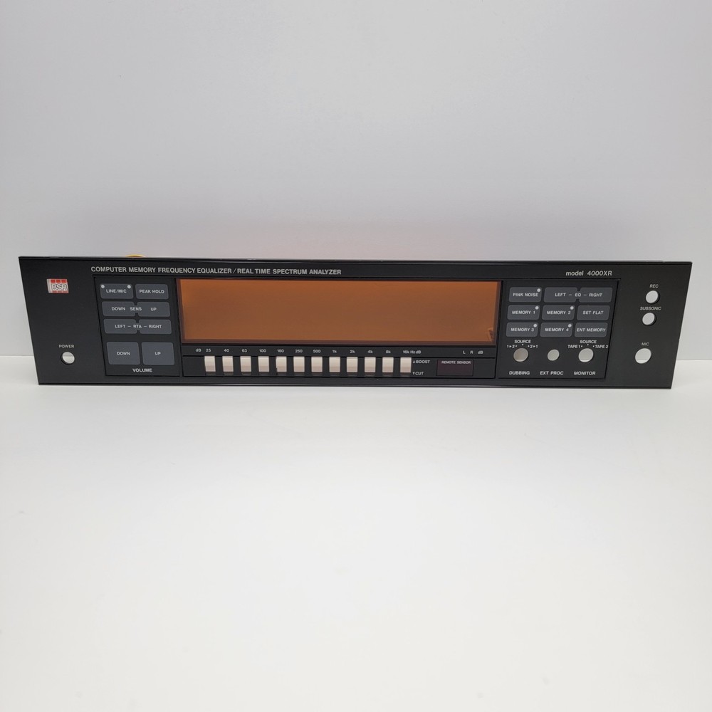 EXCELLENT - ORIGINAL FRONT PANEL REPLACEMENT PART - BSR 4000XR EQ Equalizer