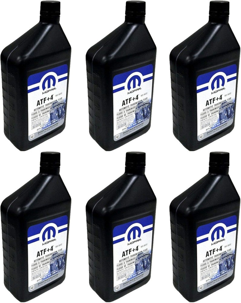 68218057AB ATF+4 Automatic Transmission Fluid, 1 Quart 6 Pack