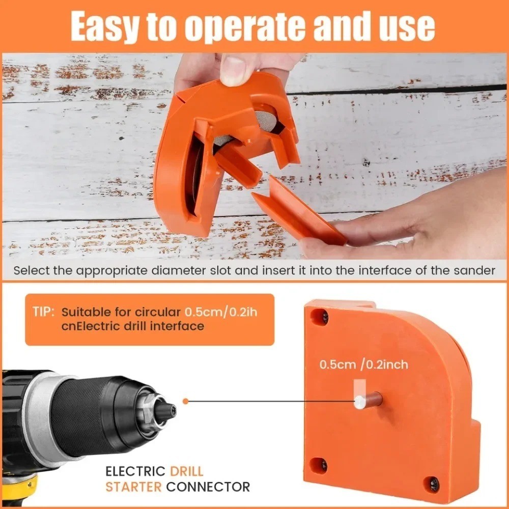 Drill Bit Sharpener - Multi-Purpose Grinding Tool for Bit Repair & Sharpening