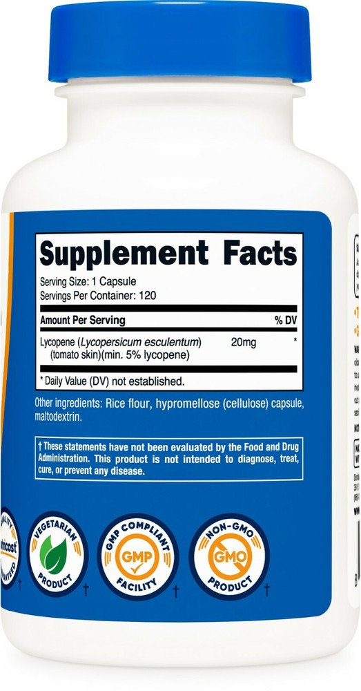Nutricost Lycopene (20mg) 120 Capsules