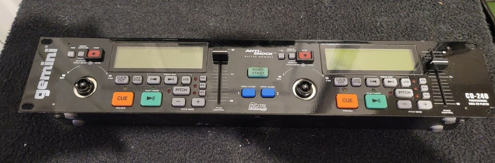 Gemini CD-240 Dual CD Player Controller Deck Only No CD Dock ***Please Read***