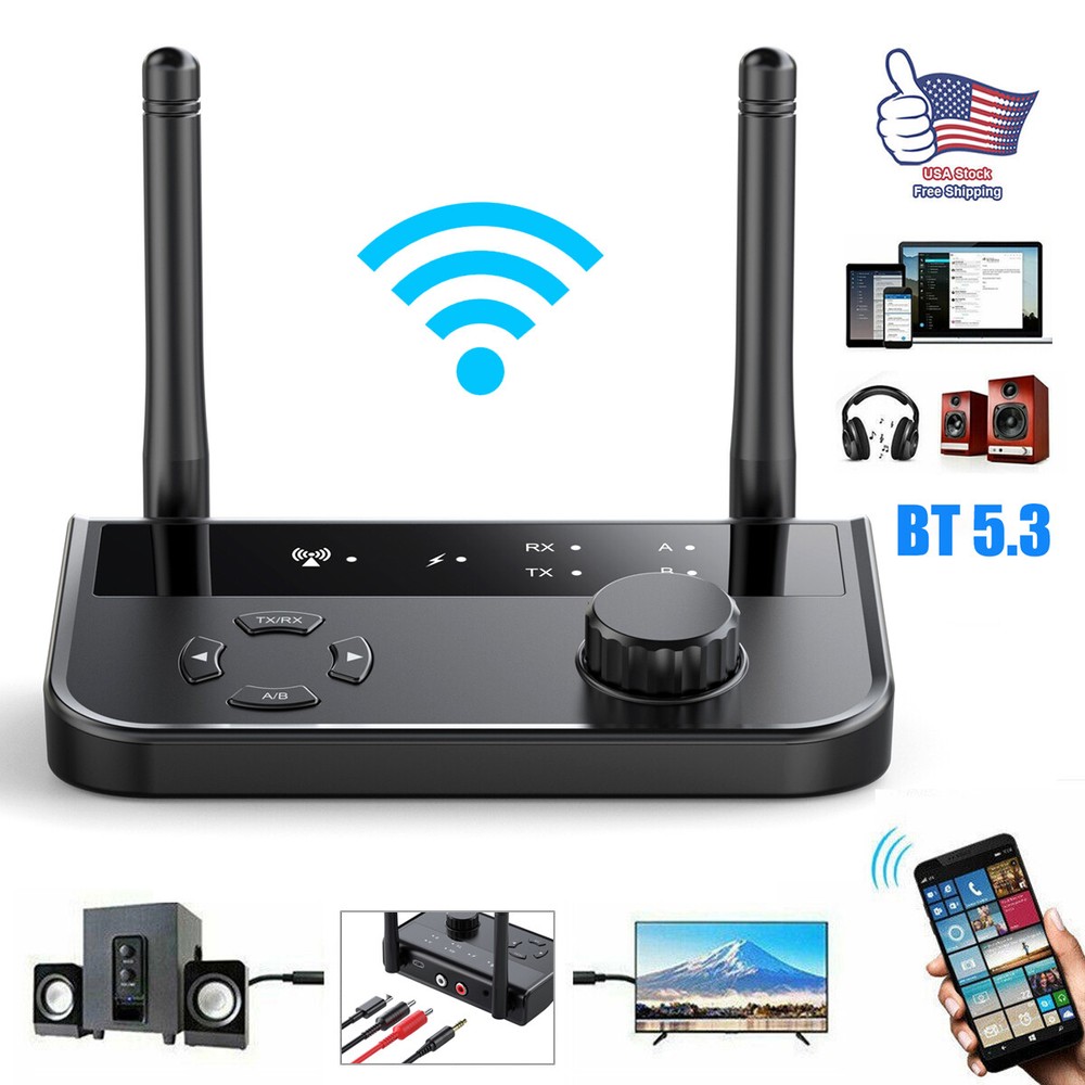 Bluetooth Transmitter & Receiver Wireless Adapter For Home stereos/speakers